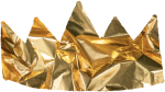 Gold foil crown